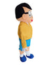 BookMyCostume Lazy & Clumsy Cartoon Character Mascot Costume with Specs for Theme Parties & Events | Adult Full-Size | Yellow & Blue
